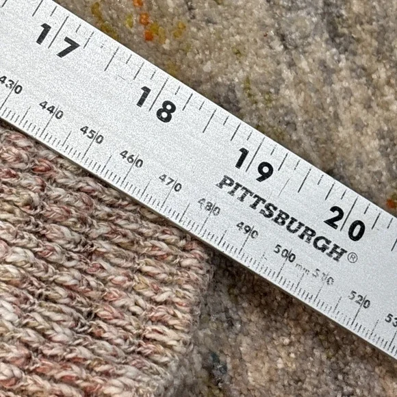 Knox Rose Sheer Knit‎ Tunic Sweater Ruffle Hem Academia Coquette Cottagecore L - Picture 9 of 15